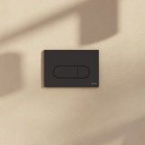 VitrA Loop Round Black Mechanical Dual Flush Plate Lifestyle 1